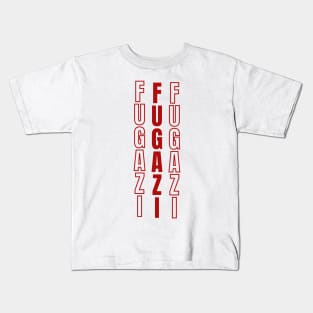 Fugazi horizontal text design Kids T-Shirt